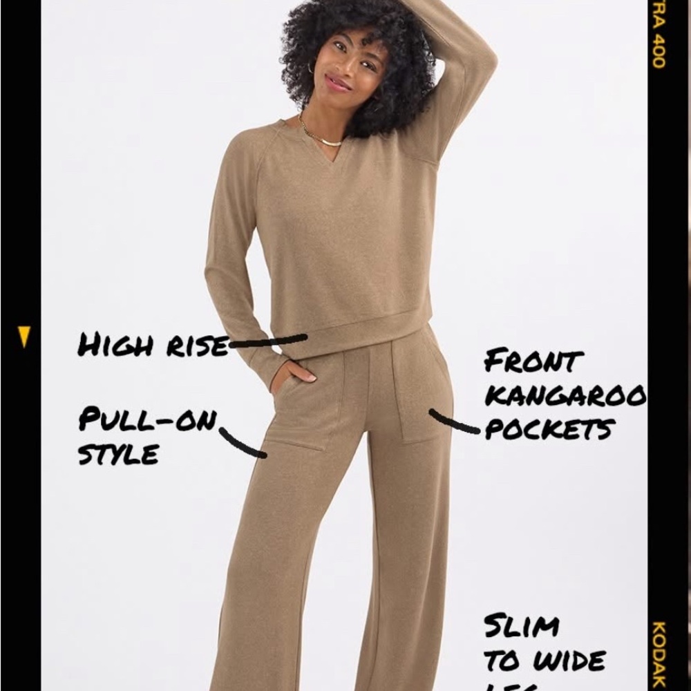 NWT Cabi 4698 Book Club Beige Tan Supersoft Pant